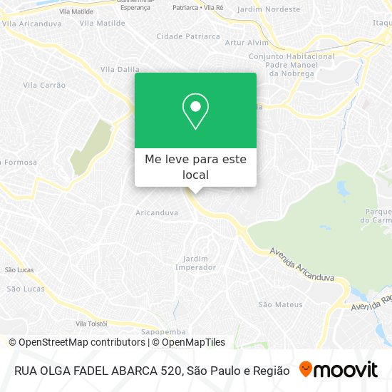 RUA OLGA FADEL ABARCA 520 mapa