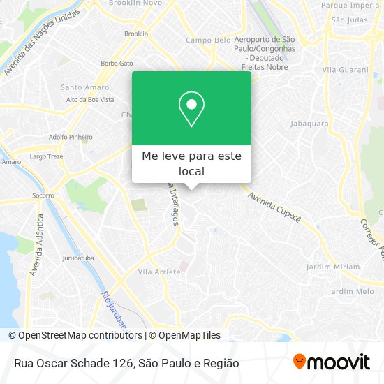 Rua Oscar Schade  126 mapa