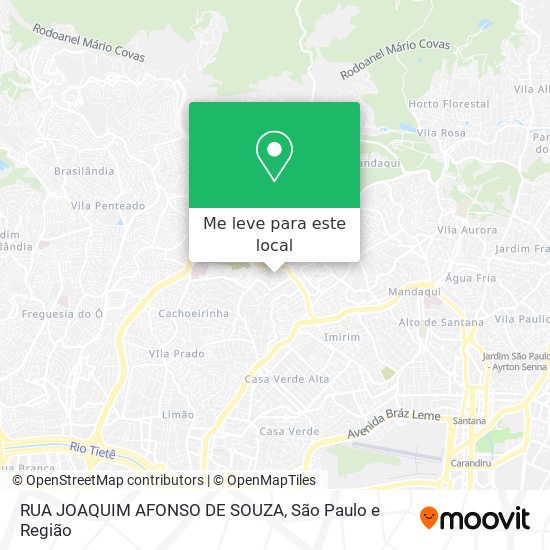 RUA JOAQUIM AFONSO DE SOUZA mapa