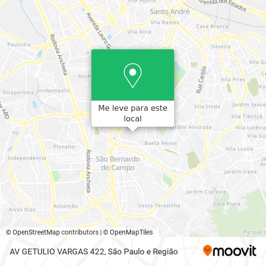 AV GETULIO VARGAS 422 mapa