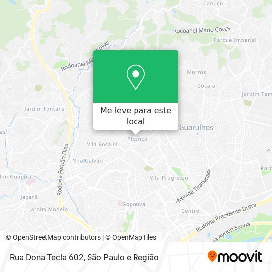 Rua Dona Tecla  602 mapa