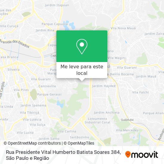 Rua Presidente Vital Humberto Batista Soares 384 mapa