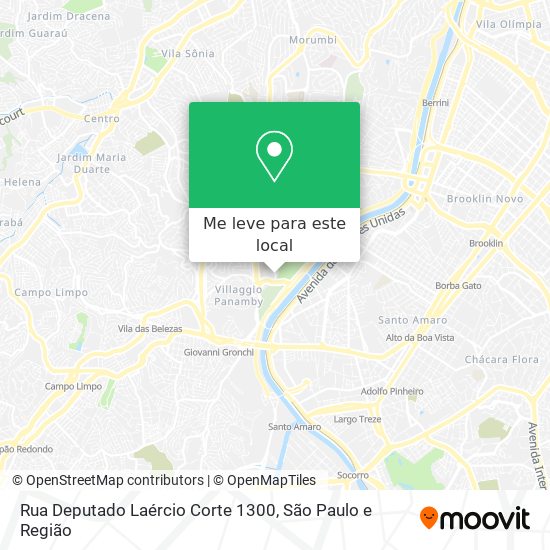 Rua Deputado Laércio Corte 1300 mapa