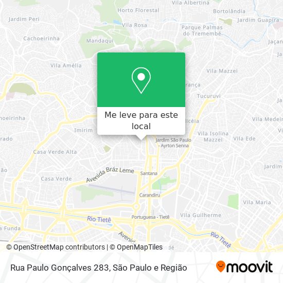 Rua Paulo Gonçalves 283 mapa