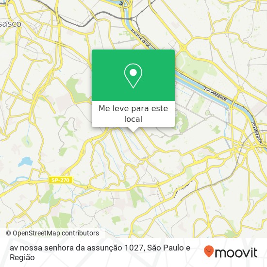 av nossa senhora da assunção 1027 mapa