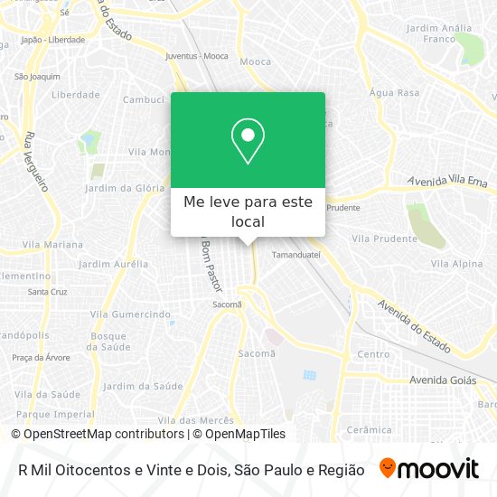 R Mil Oitocentos e Vinte e Dois mapa