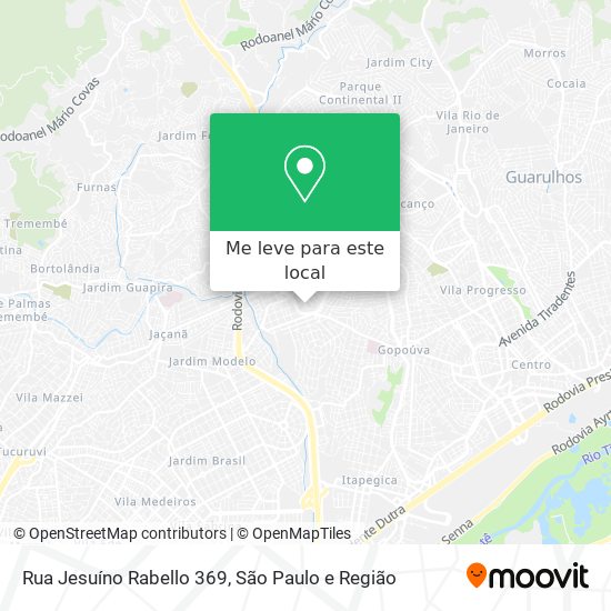 Rua Jesuíno Rabello 369 mapa
