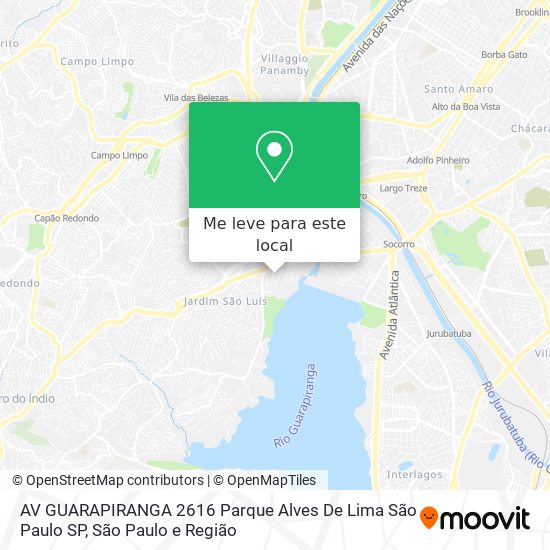 AV GUARAPIRANGA  2616   Parque Alves De Lima   São Paulo   SP mapa