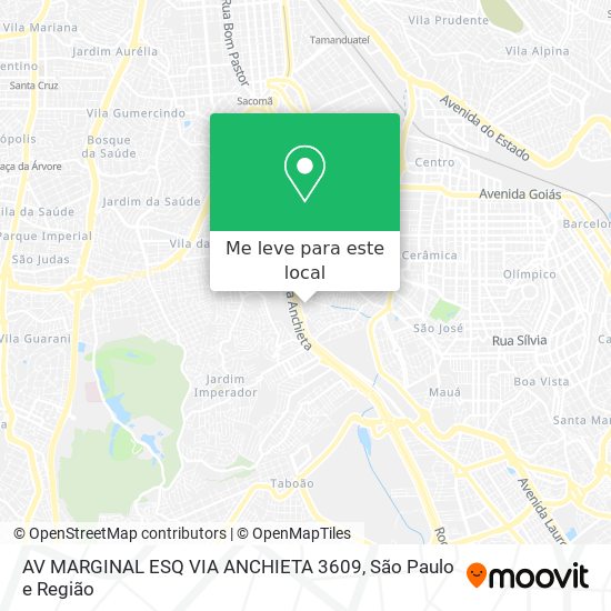 AV  MARGINAL ESQ VIA ANCHIETA   3609 mapa