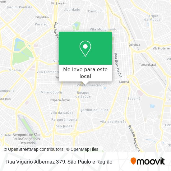 Rua Vigario Albernaz 379 mapa