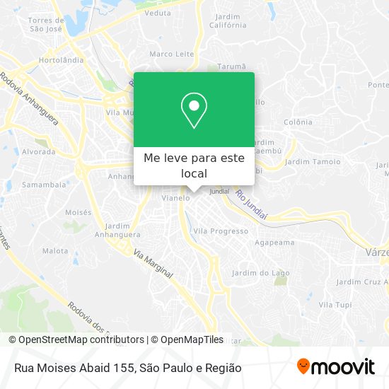 Rua Moises Abaid  155 mapa