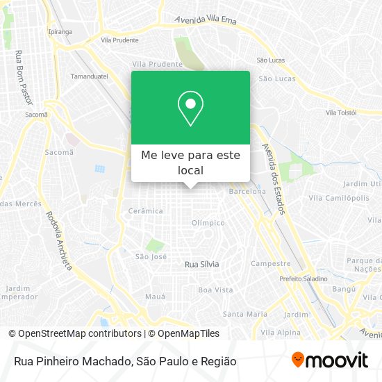 Rua Pinheiro Machado mapa