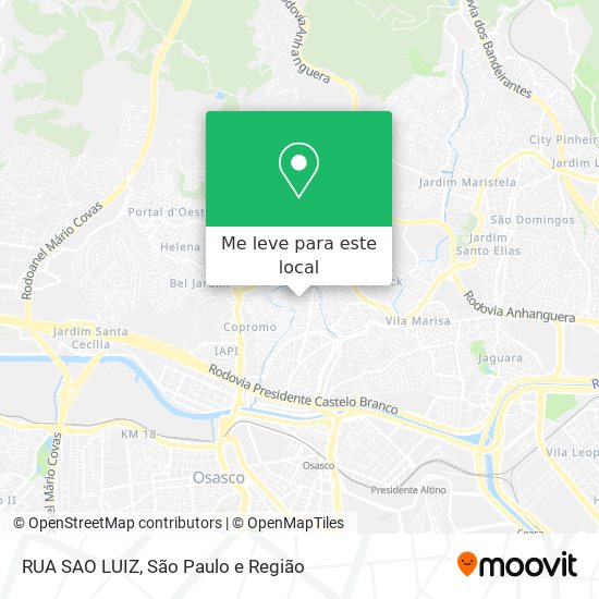 RUA SAO LUIZ mapa