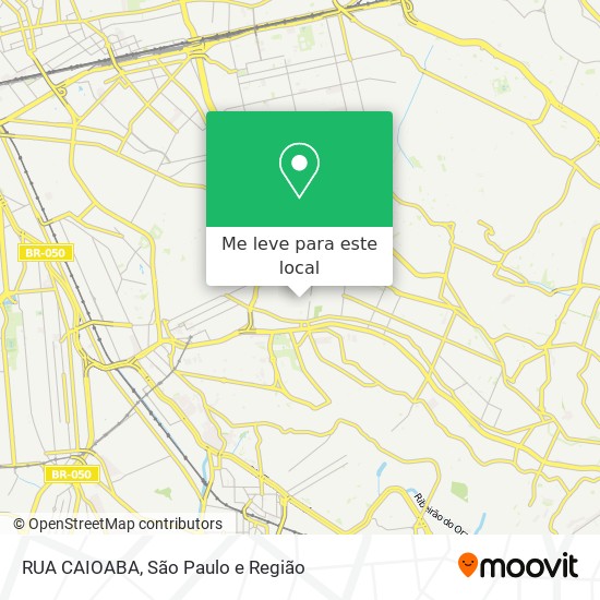 RUA CAIOABA mapa