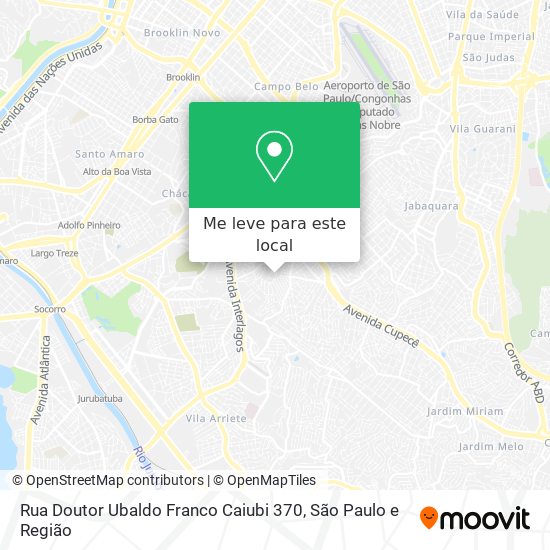 Rua Doutor Ubaldo Franco Caiubi 370 mapa