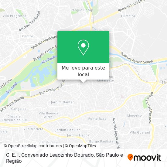 C. E. I. Conveniado Leaozinho Dourado mapa