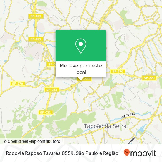 Rodovia Raposo Tavares  8559 mapa