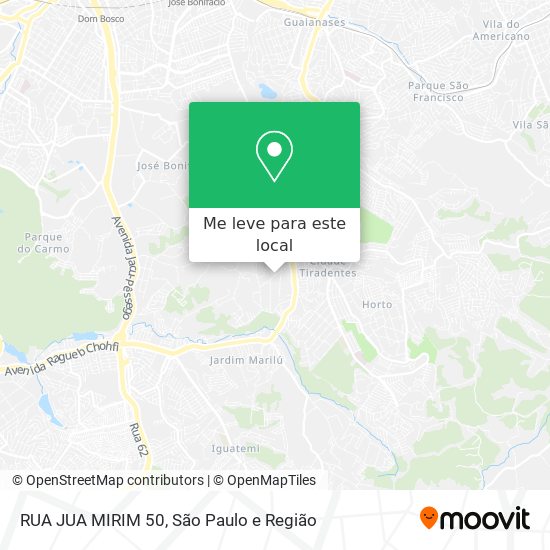 RUA JUA MIRIM 50 mapa