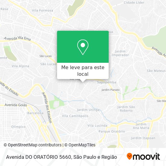 Avenida DO ORATÓRIO 5660 mapa