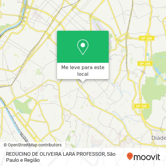 REDUCINO DE OLIVEIRA LARA PROFESSOR mapa