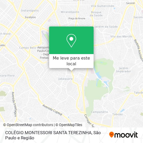 COLÉGIO MONTESSORI SANTA TEREZINHA mapa