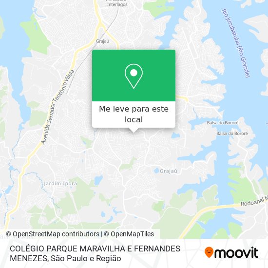 COLÉGIO PARQUE MARAVILHA E FERNANDES MENEZES mapa