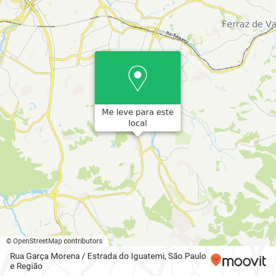 Rua Garça Morena / Estrada do Iguatemi mapa