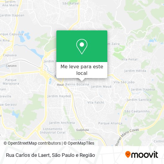 Rua Carlos de Laert mapa