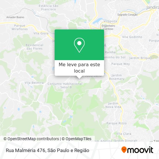 Rua Malméria 476 mapa