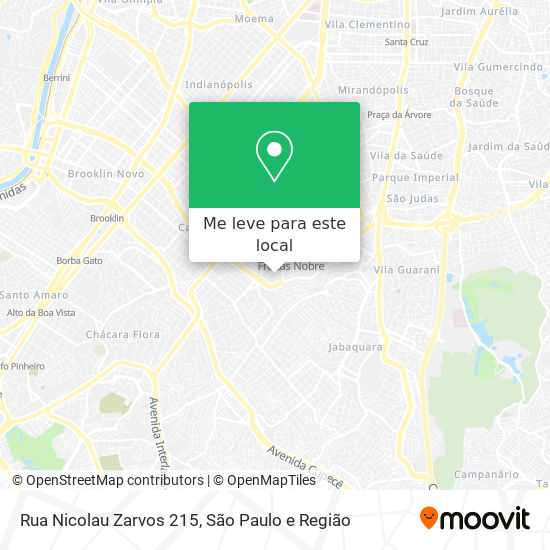 Rua Nicolau Zarvos 215 mapa