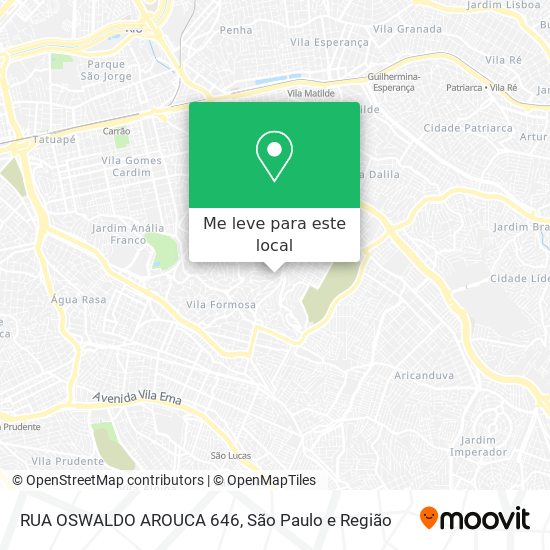 RUA OSWALDO AROUCA 646 mapa