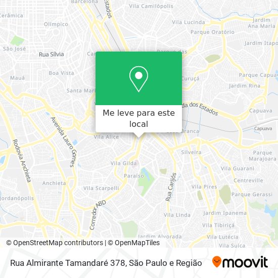 Rua Almirante Tamandaré 378 mapa