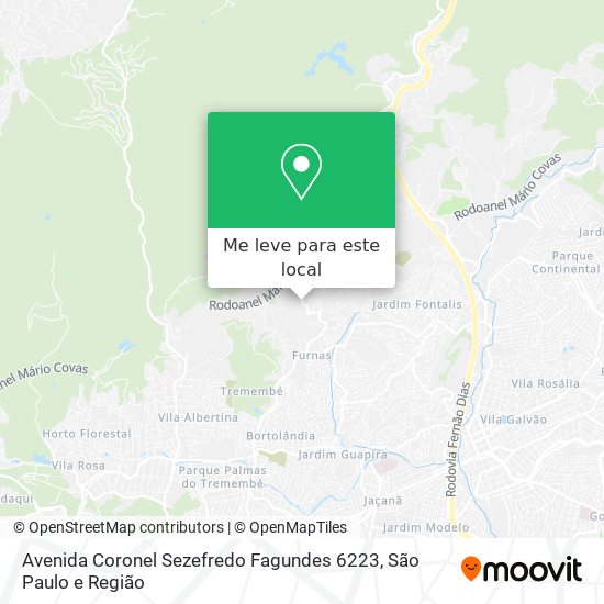 Avenida Coronel Sezefredo Fagundes 6223 mapa