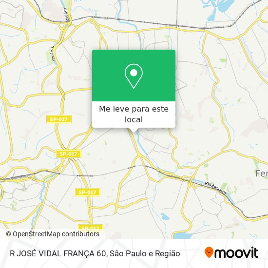 R JOSÉ VIDAL FRANÇA 60 mapa