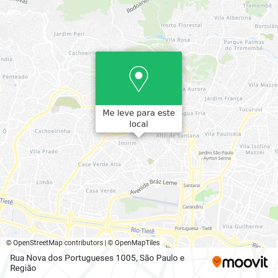 Rua Nova dos Portugueses 1005 mapa