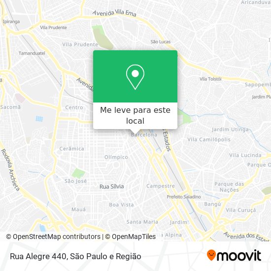 Rua Alegre 440 mapa