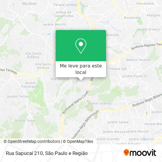 Rua Sapucaí  210 mapa
