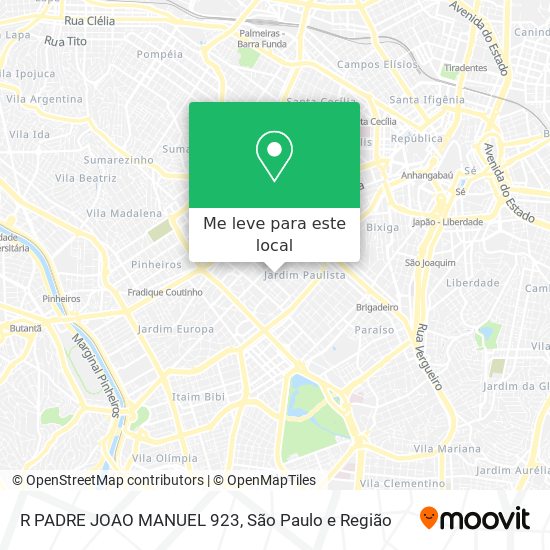 R PADRE JOAO MANUEL 923 mapa