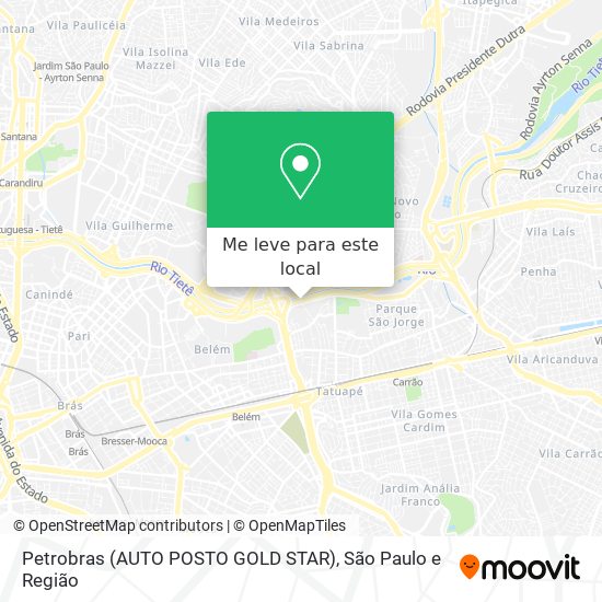 Petrobras (AUTO POSTO GOLD STAR) mapa
