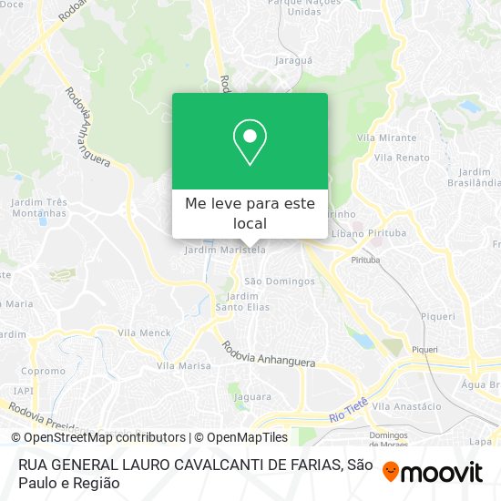 RUA GENERAL LAURO CAVALCANTI DE FARIAS mapa