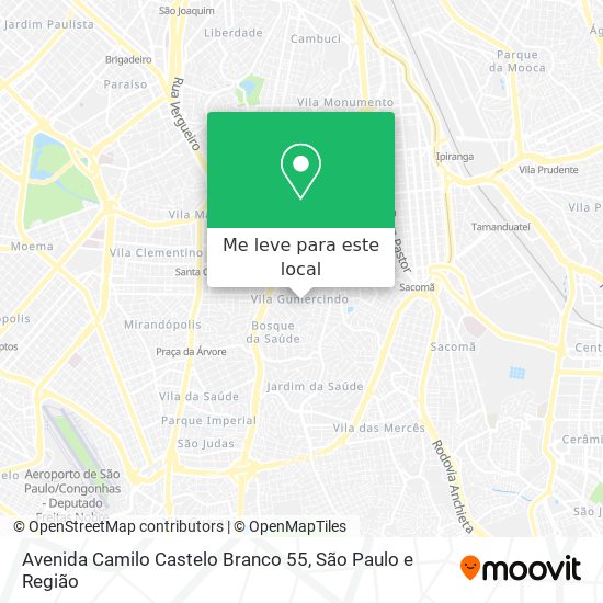 Avenida Camilo Castelo Branco 55 mapa