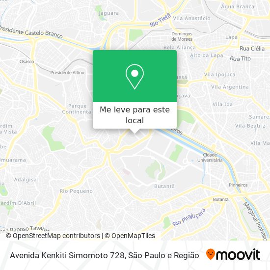 Avenida Kenkiti Simomoto 728 mapa