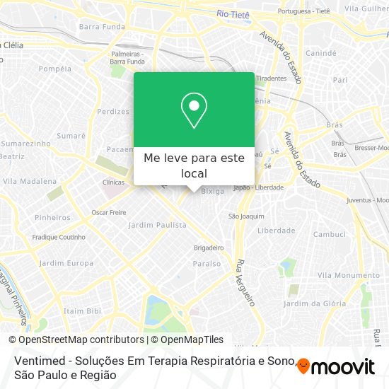 Ventimed - Soluções Em Terapia Respiratória e Sono mapa