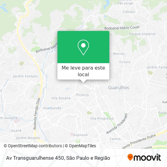 Av Transguarulhense  450 mapa