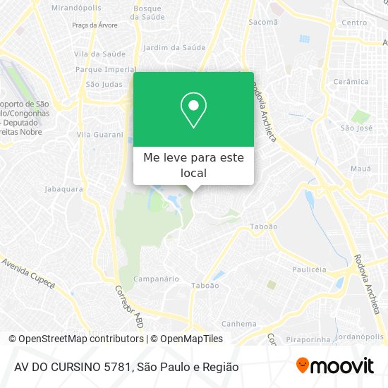 AV DO CURSINO 5781 mapa