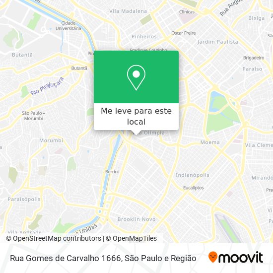 Rua Gomes de Carvalho 1666 mapa