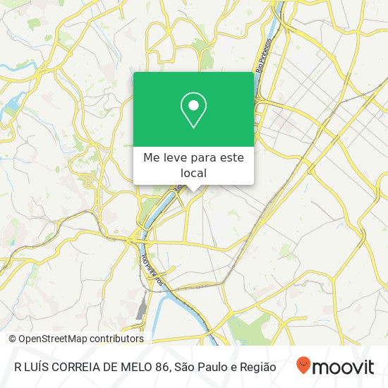 R LUÍS CORREIA DE MELO 86 mapa