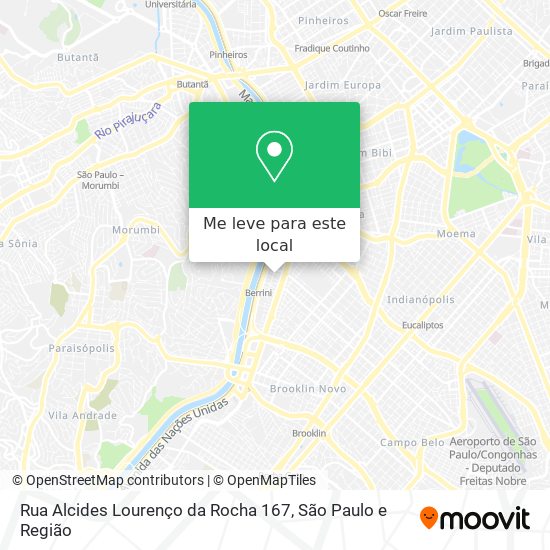 Rua Alcides Lourenço da Rocha 167 mapa