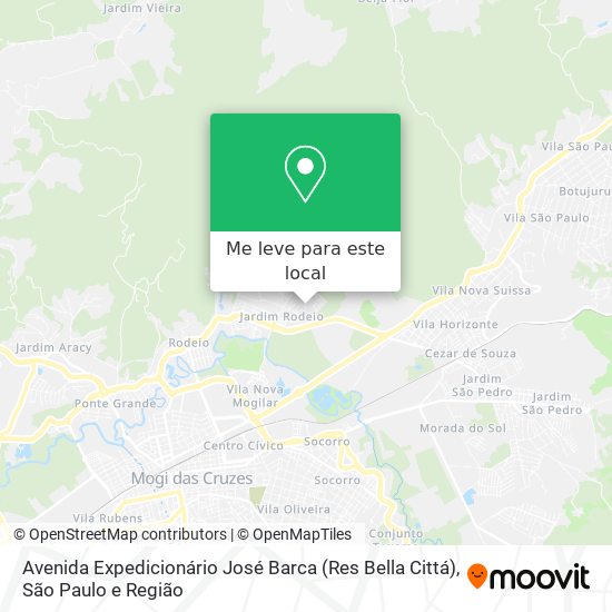 Avenida Expedicionário José Barca (Res Bella Cittá) mapa