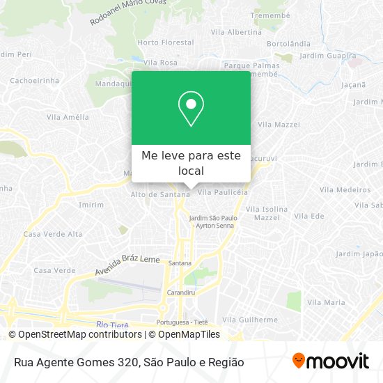 Rua Agente Gomes 320 mapa